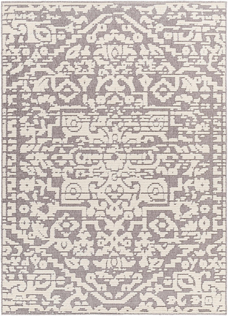 Beren Gray Washable Area Rug - Clearance by Boutique Rugs
