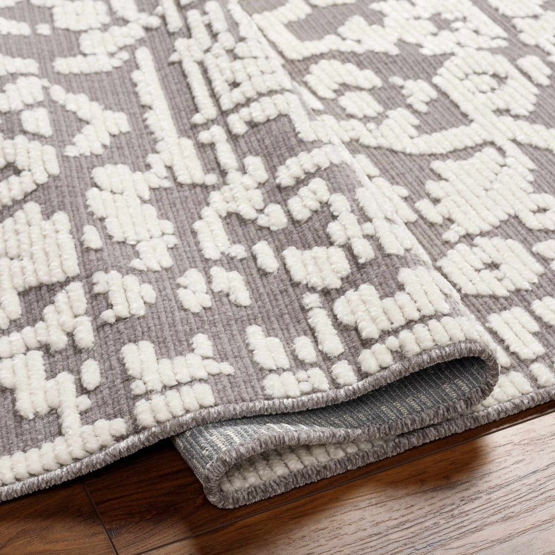 Beren Gray Washable Area Rug - Clearance by Boutique Rugs