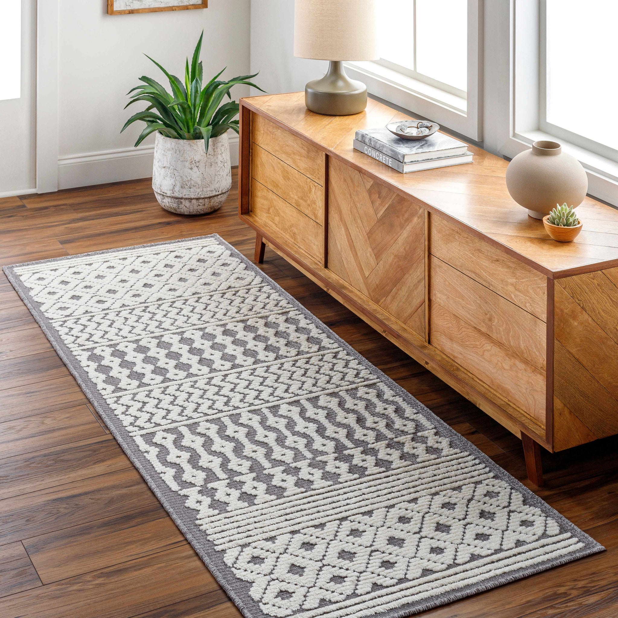 Drago Gray 3D Area Rug - Clearance by Boutique Rugs