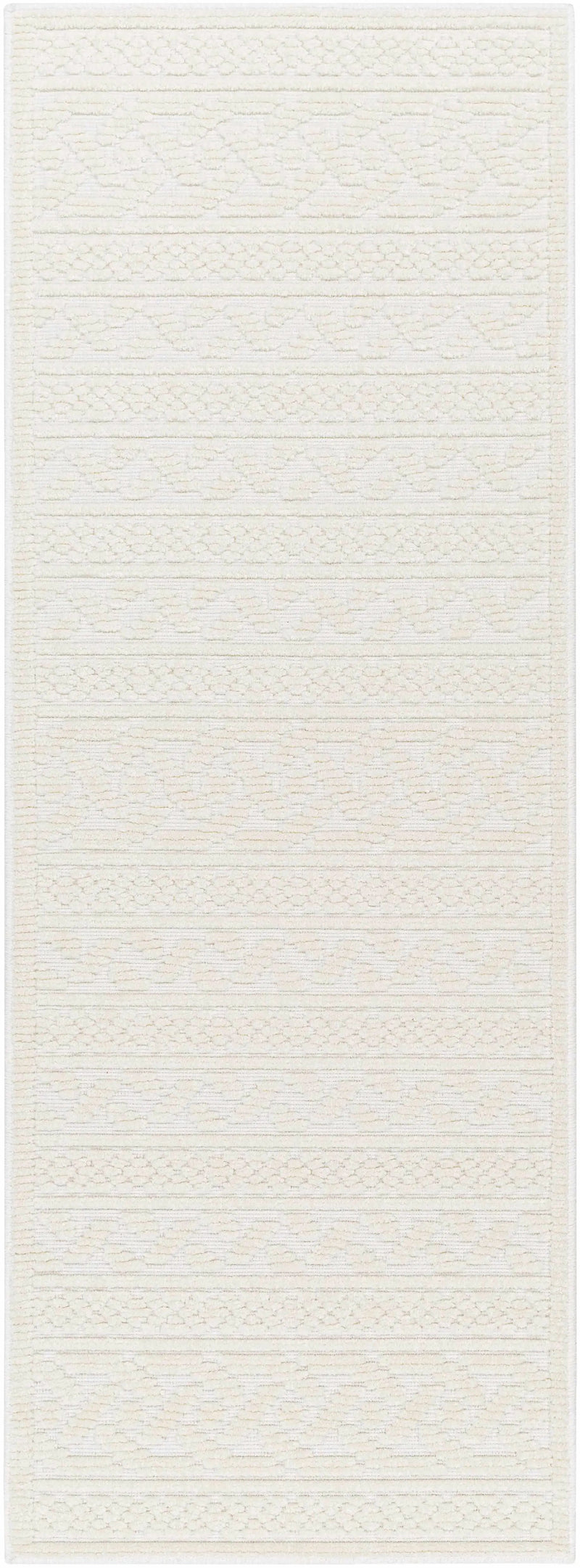 Fadey White 3D Washable Rug by Boutique Rugs