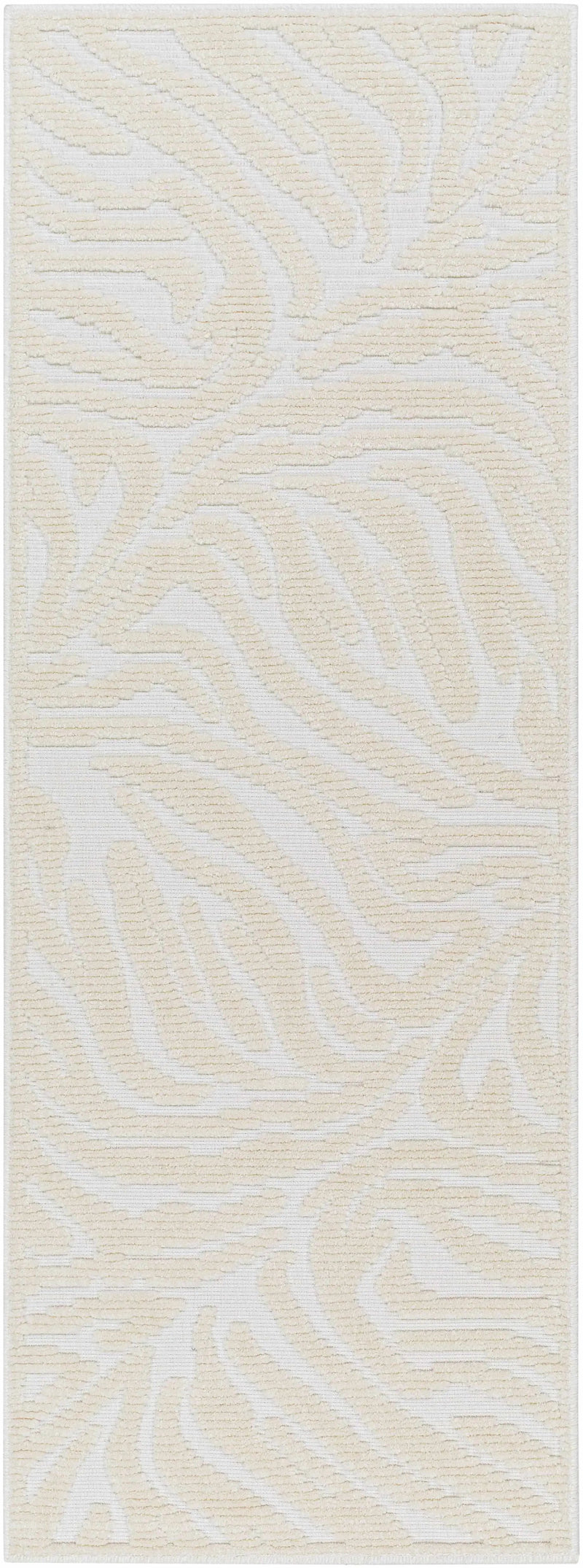 Keto Cream 3D Zebra Rug - Clearance by Boutique Rugs