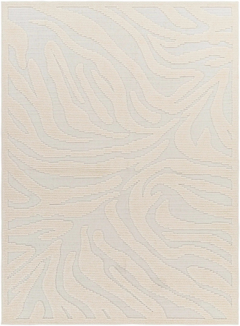 Keto Cream 3D Zebra Rug - Clearance by Boutique Rugs