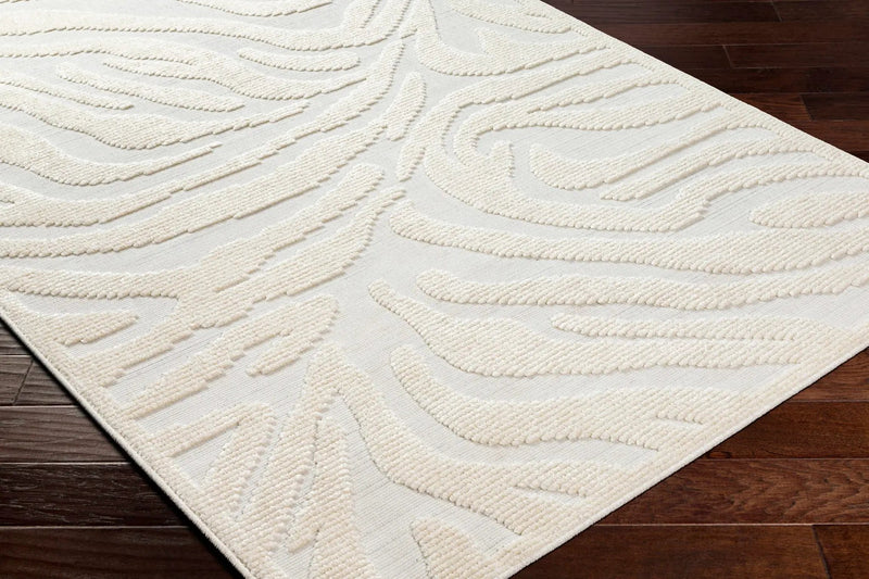 Keto Cream 3D Zebra Rug - Clearance by Boutique Rugs