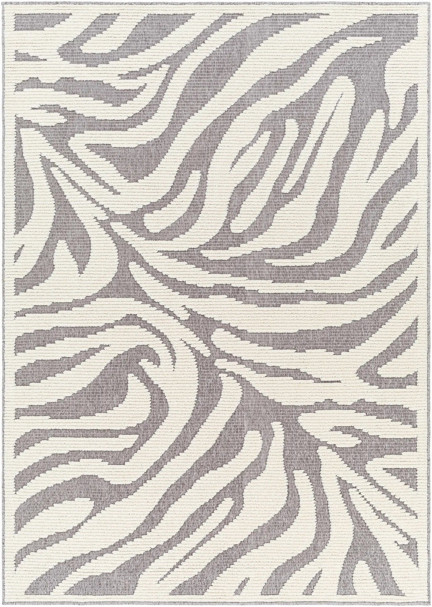 Keto Gray Zebra Rug - Clearance by Boutique Rugs