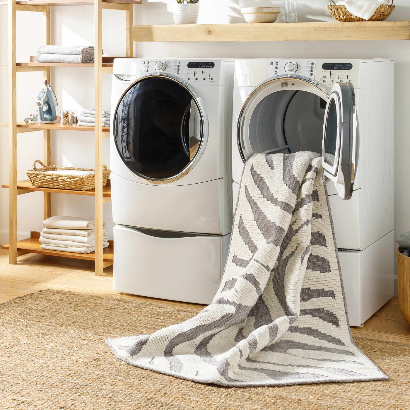 Keto Gray Zebra Rug - Clearance by Boutique Rugs