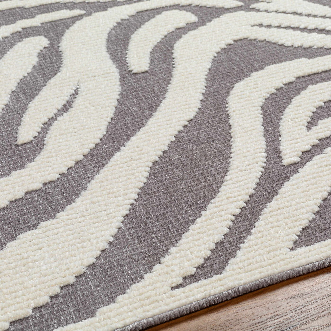 Keto Gray Zebra Rug - Clearance by Boutique Rugs