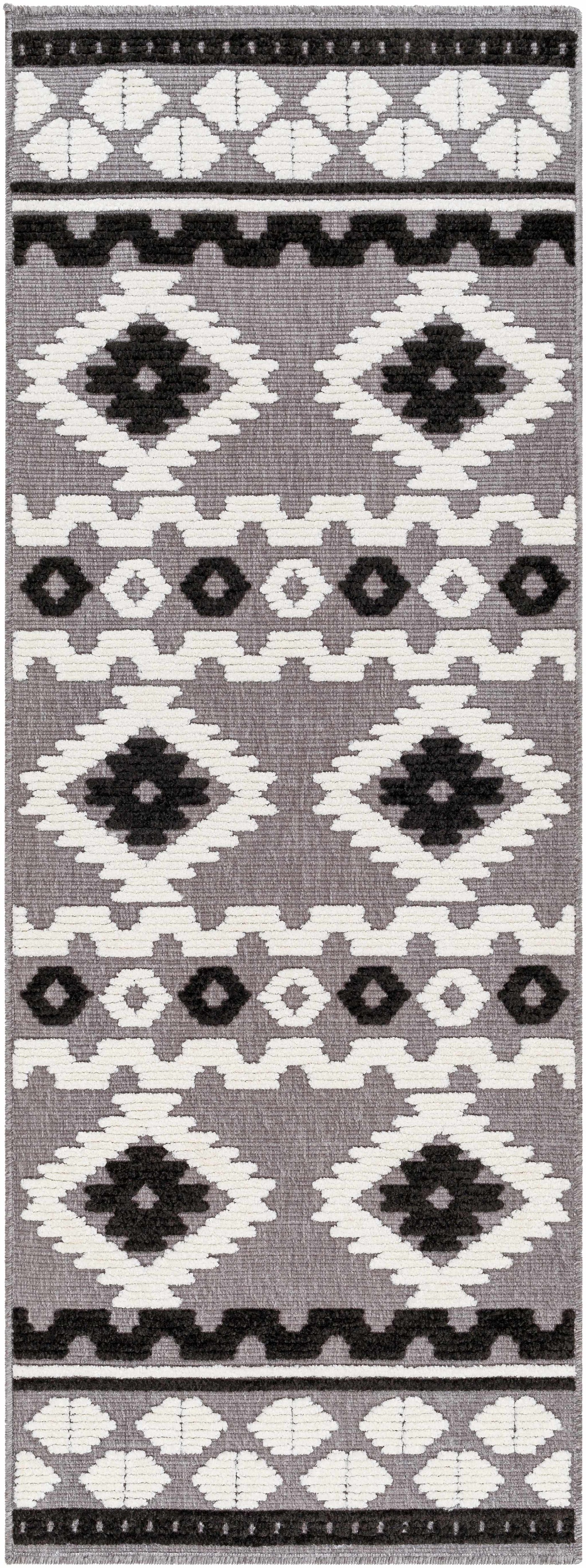Noki Washable Textured Southwestern Rug - Clearance by Boutique Rugs