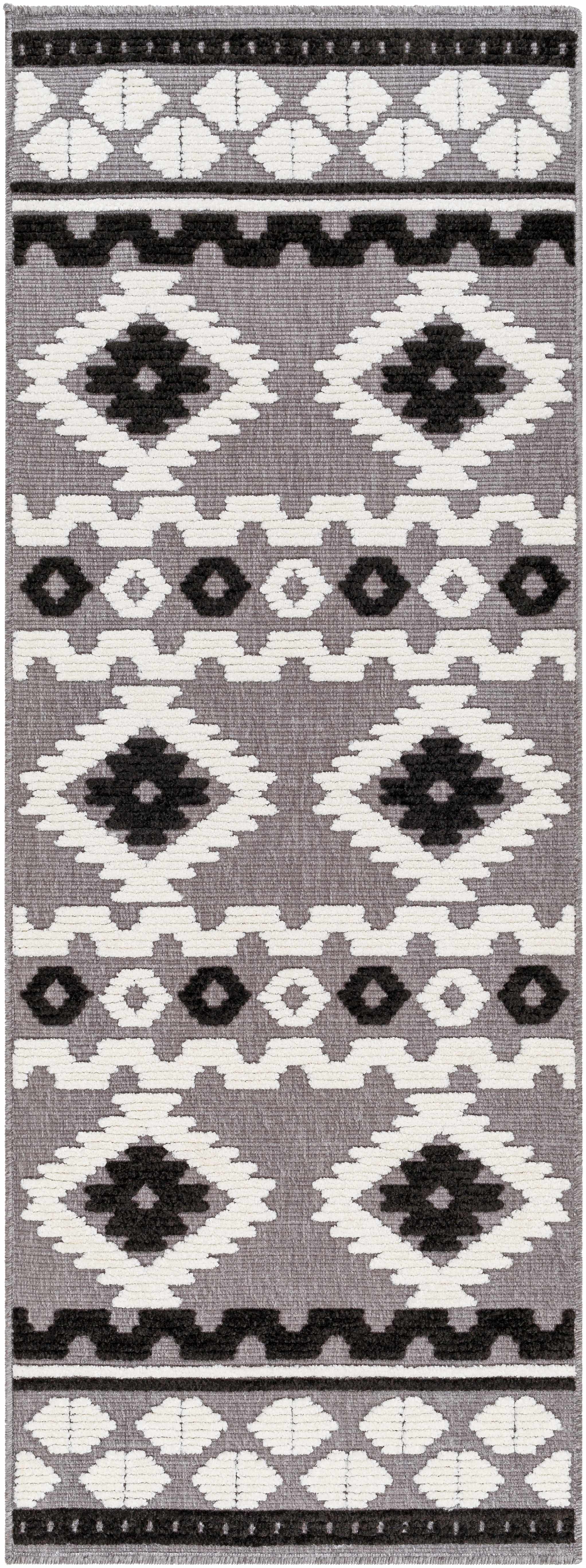 Noki Washable Textured Southwestern Rug - Clearance by Boutique Rugs