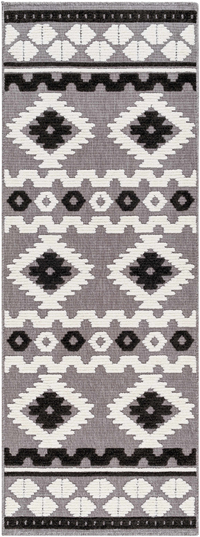 Noki Washable Textured Southwestern Rug - Clearance by Boutique Rugs