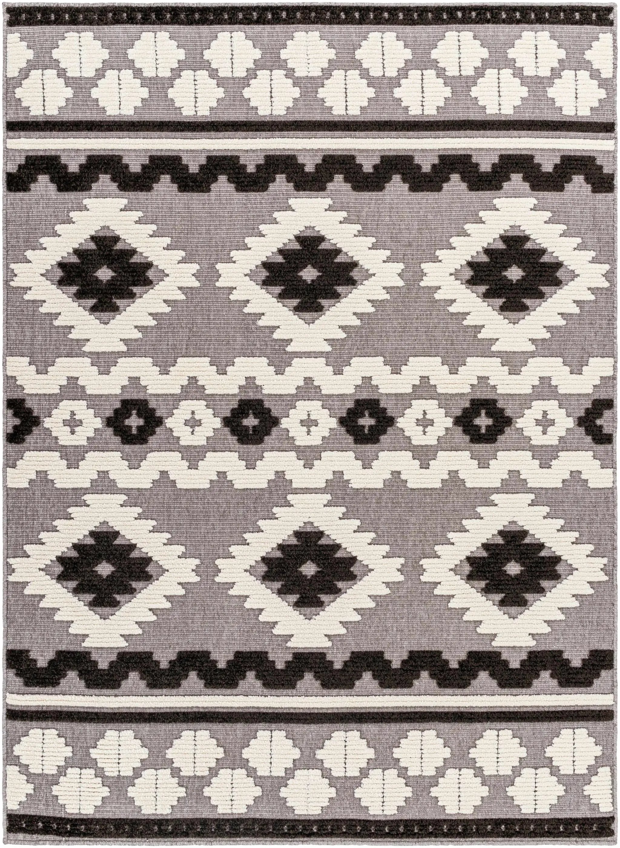Noki Washable Textured Southwestern Rug - Clearance by Boutique Rugs