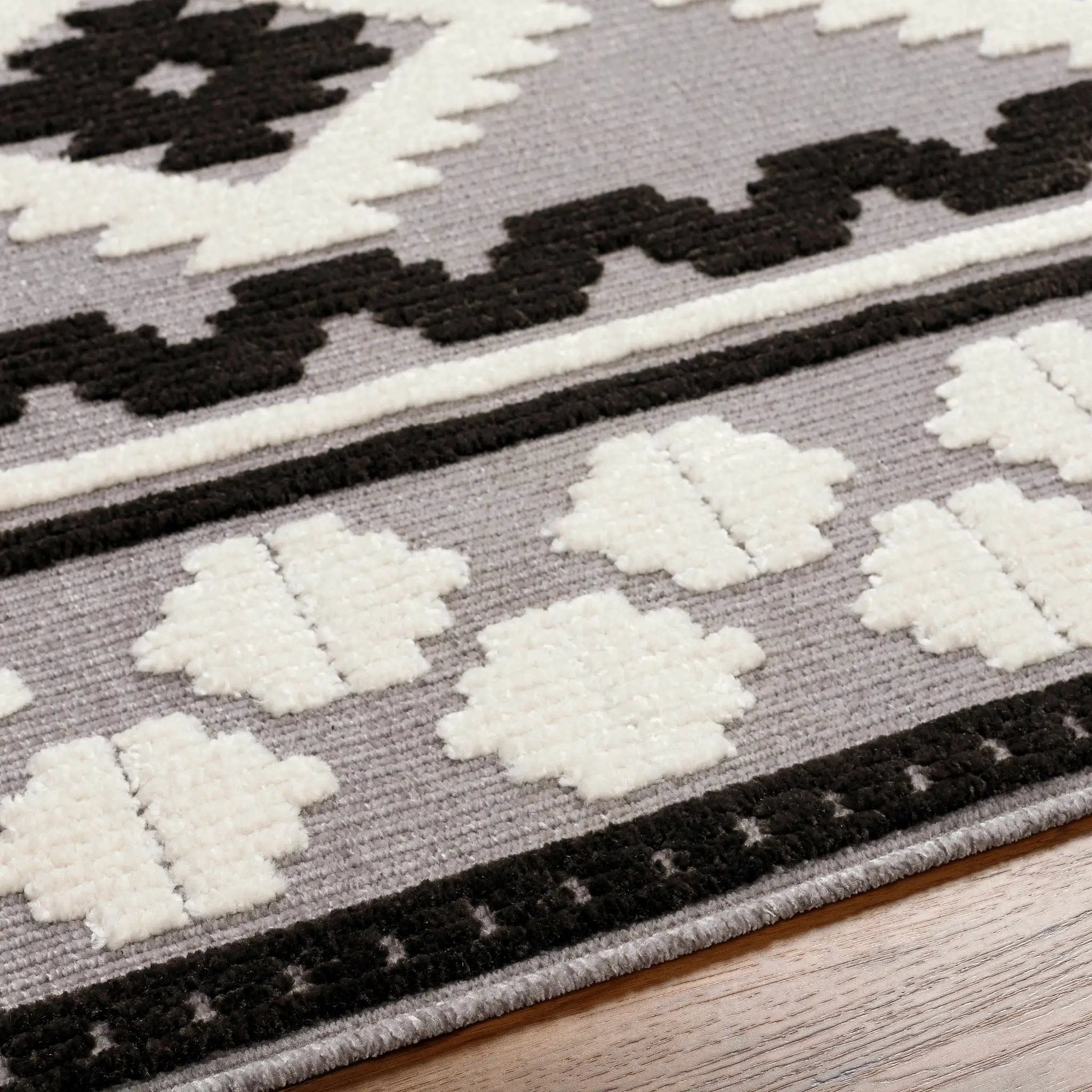 Noki Washable Textured Southwestern Rug - Clearance by Boutique Rugs