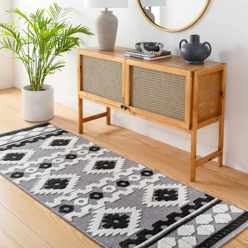 Noki Washable Textured Southwestern Rug - Clearance by Boutique Rugs
