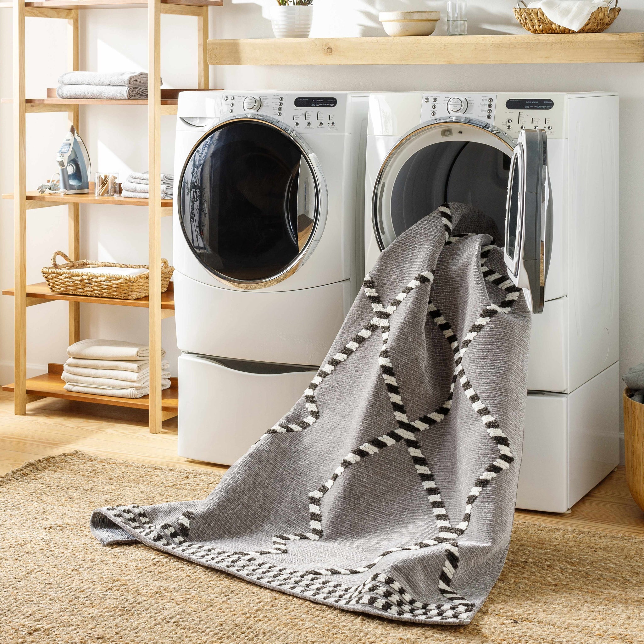 Rolf Textured Washable Rug - Clearance by Boutique Rugs