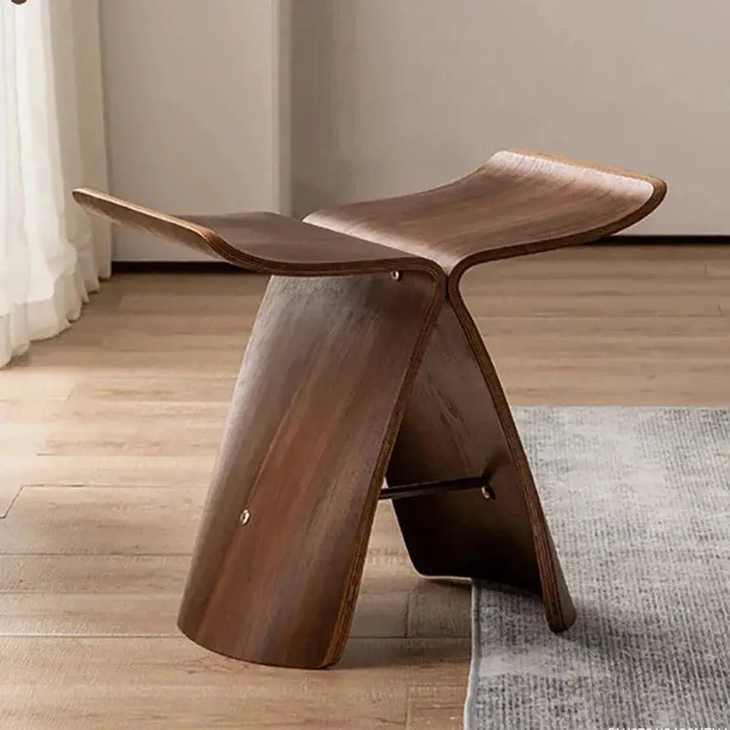 Small Stool Ottoman Storage for Apartment Living Spaces by House Of Avana