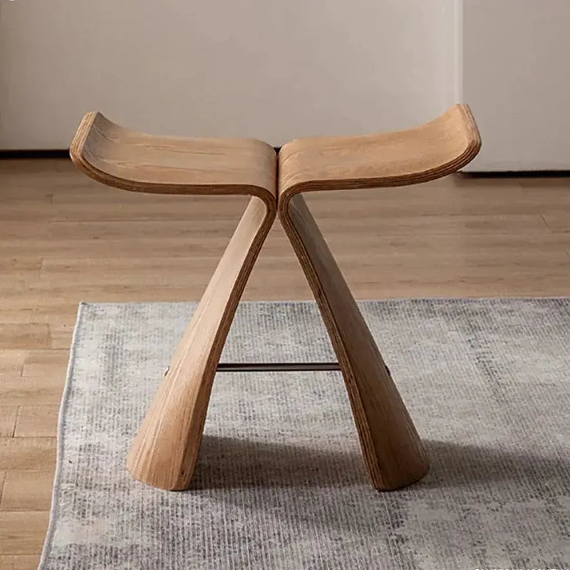 Small Stool Ottoman Storage for Apartment Living Spaces by House Of Avana