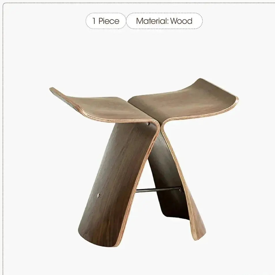 Small Stool Ottoman Storage for Apartment Living Spaces by House Of Avana
