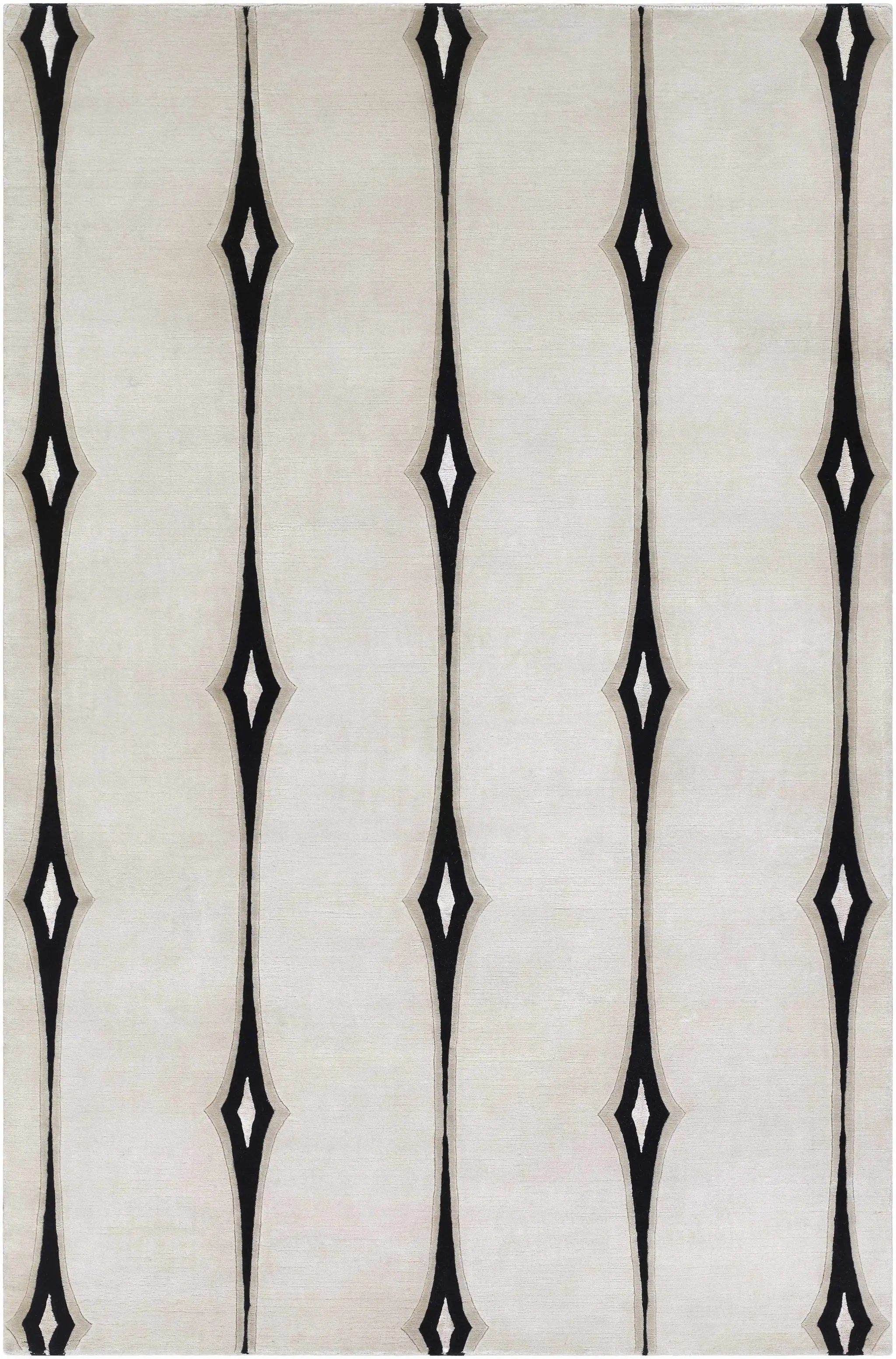 Smartt Beige&Black Premium Wool Rug - Clearance by Boutique Rugs