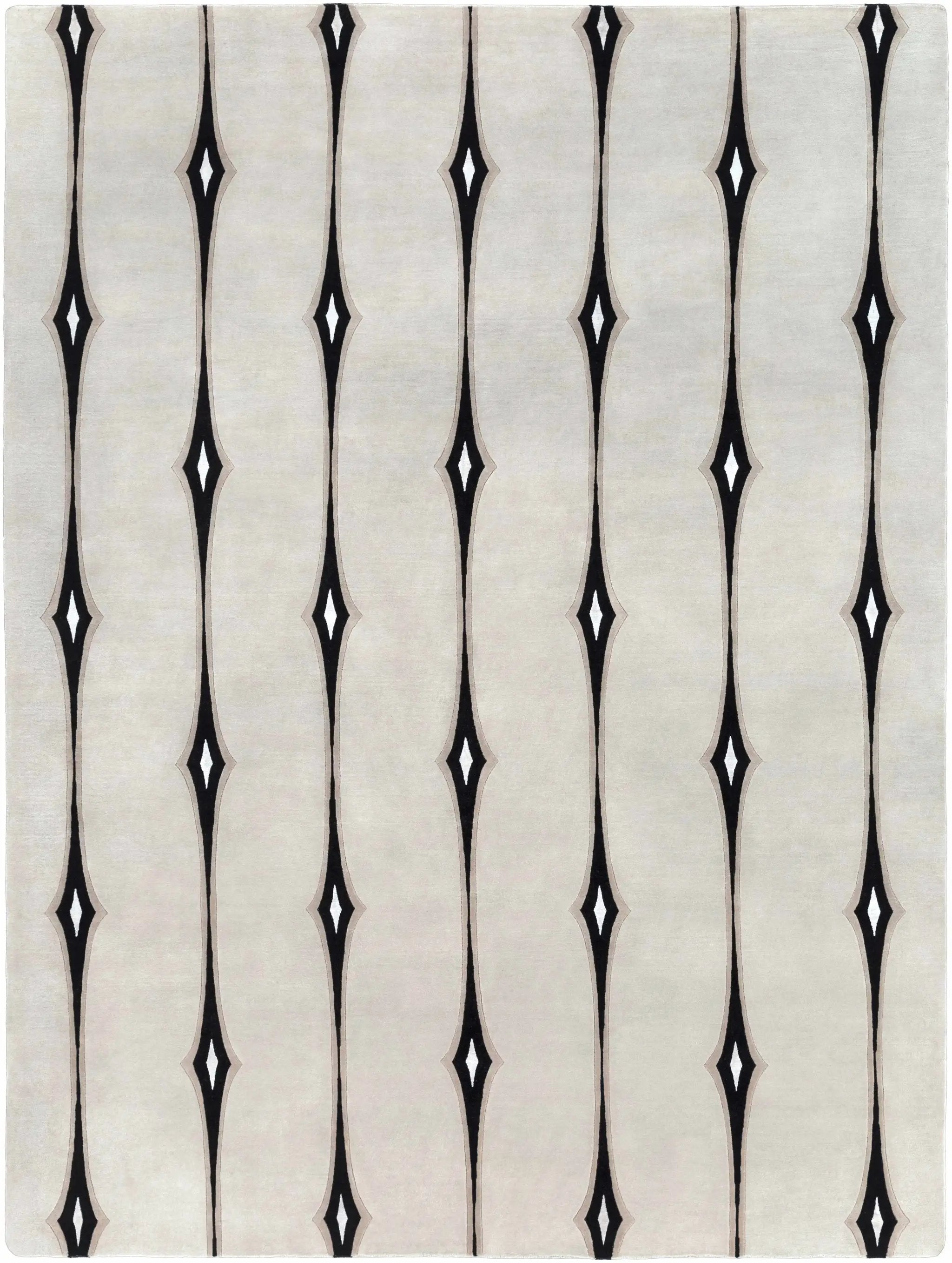 Smartt Beige&Black Premium Wool Rug - Clearance by Boutique Rugs
