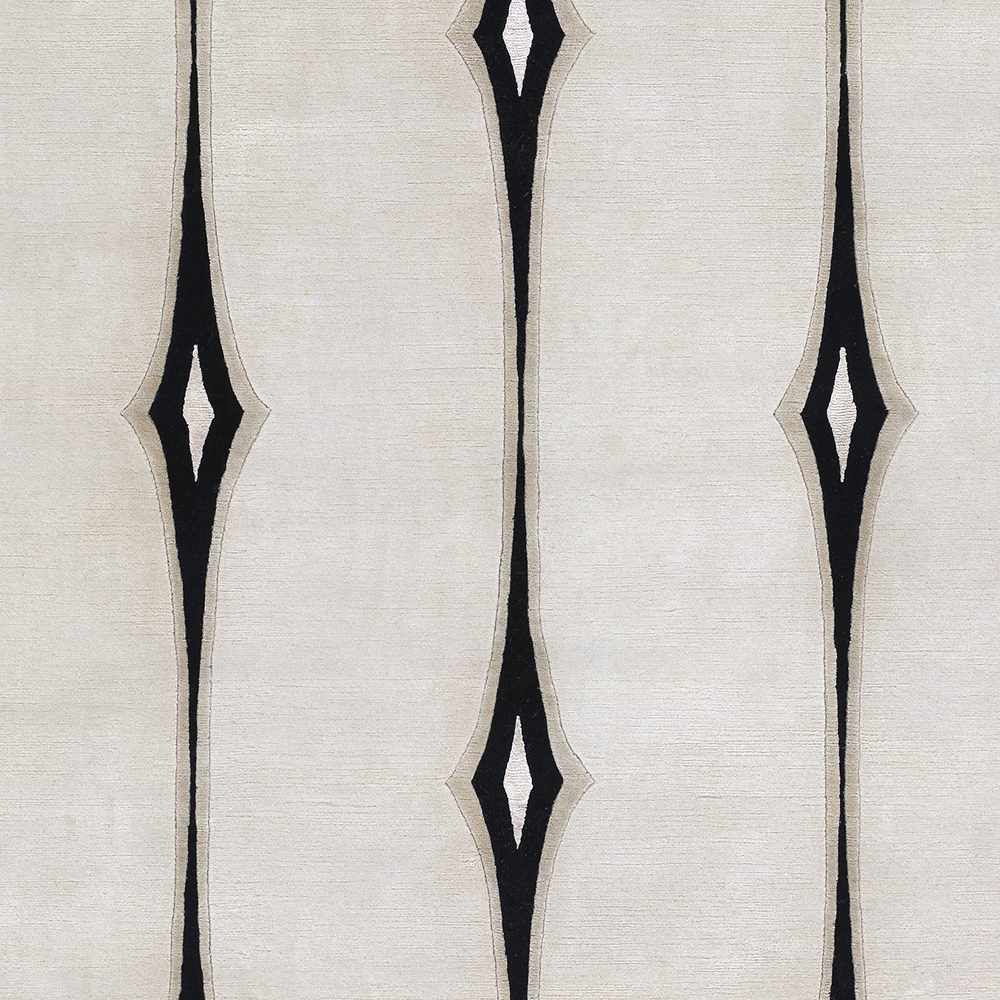 Smartt Beige&Black Premium Wool Rug - Clearance by Boutique Rugs