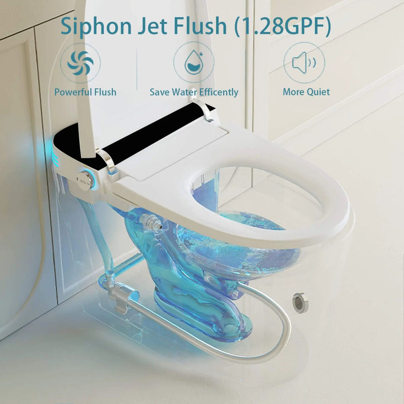 Nuvia Smart Auto Dual Flush Tankless Toilet With Heated Bidet, Auto Open And Close (SAK37415) by SAKSBY WHOLESALE