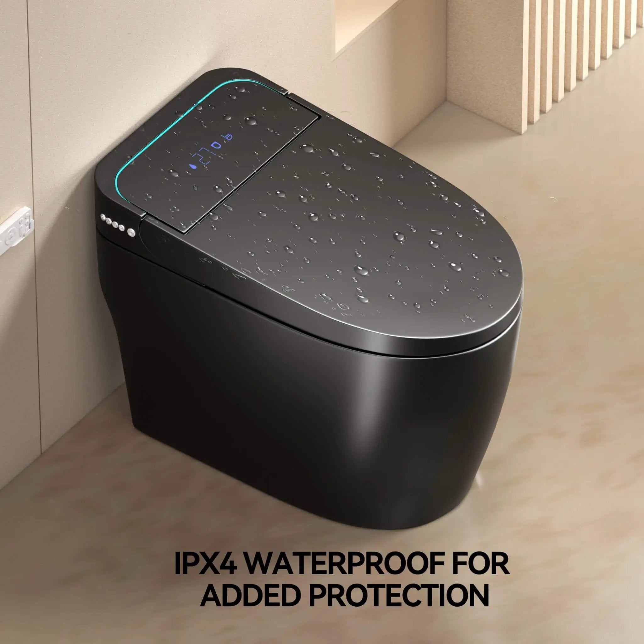 Nuvia Smart One-Piece Bidet Toilet With Auto Open/Close Seat And Dryer (SAK86135) by SAKSBY WHOLESALE