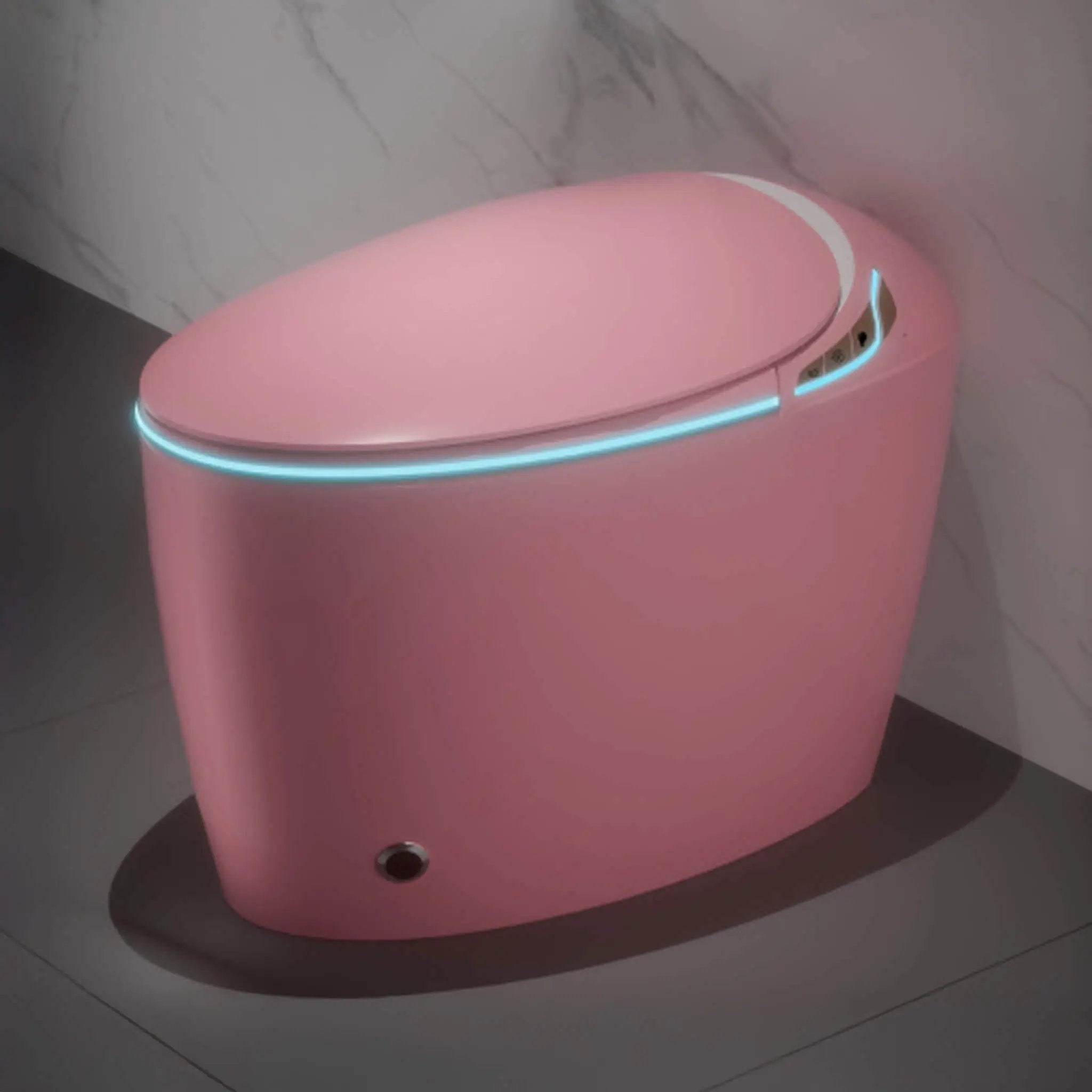 Nuvia Smart One-Piece Toilet With Bidet, Foot Sensor, LED Display And Dryer (SAK80112) by SAKSBY WHOLESALE