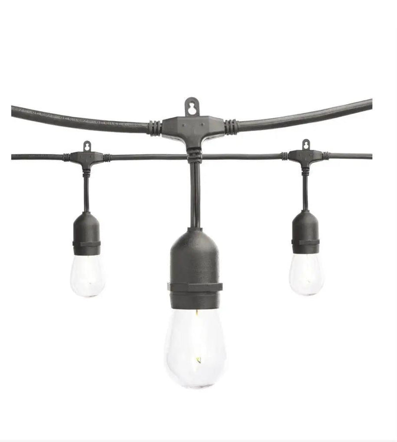 SmartYard 24 Ft. Waterproof LED String Light, 12 bulbs Plug-In by Outdoor Solar Outlet