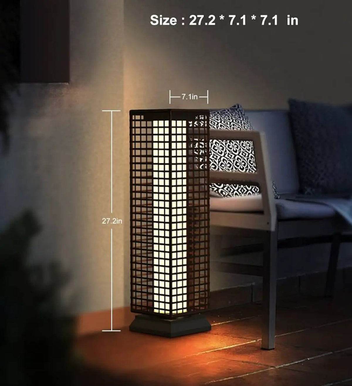SmartYard 28’ Outdoor Solar Floor Lamp with 2 Lighting Modes by Outdoor Solar Outlet