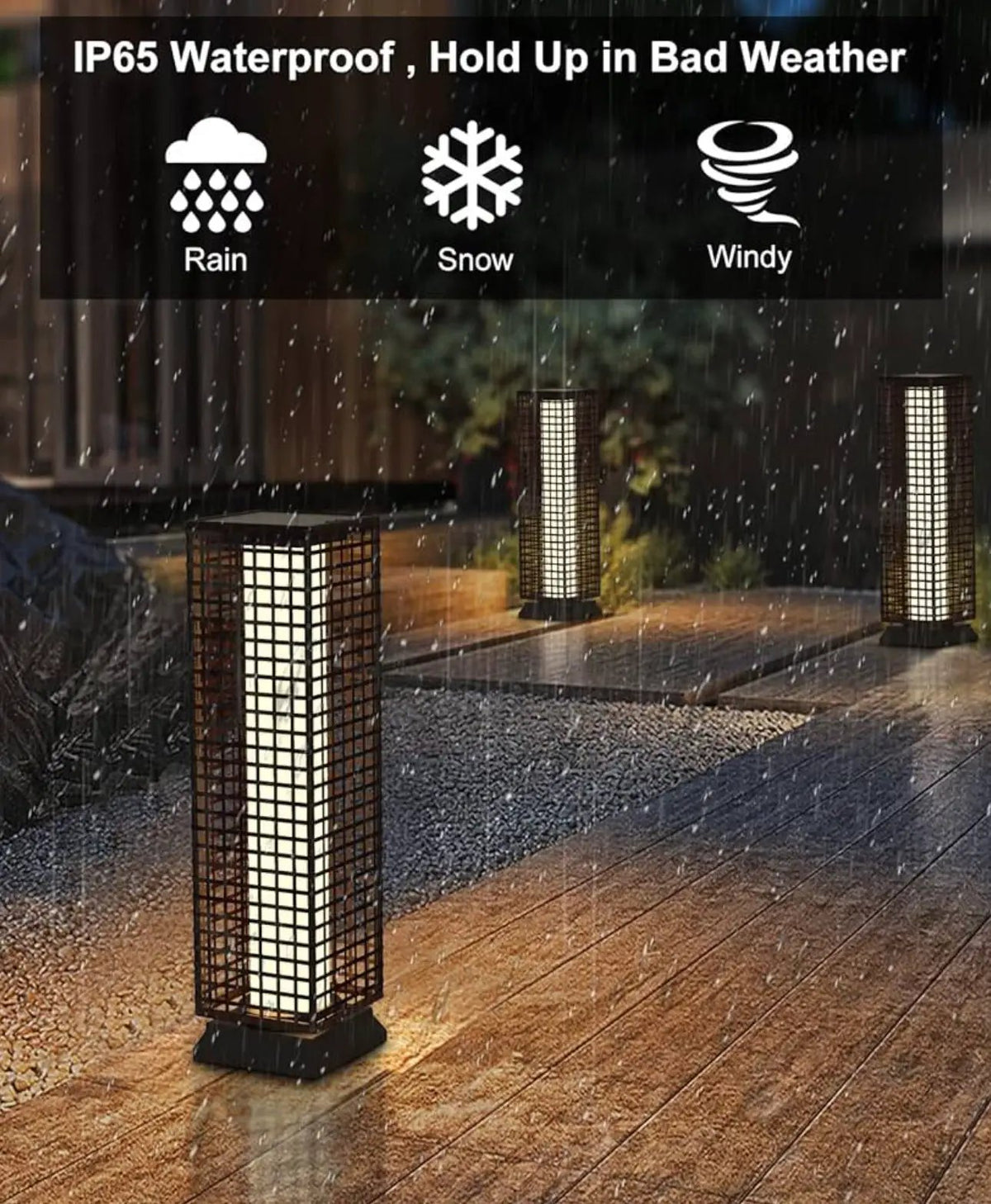SmartYard 28’ Outdoor Solar Floor Lamp with 2 Lighting Modes by Outdoor Solar Outlet