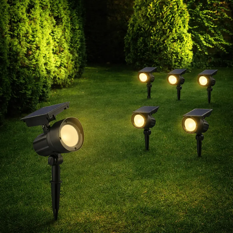 SmartYard 50 Lumen Solar Outdoor Landscape Spot Light, Black (5-Pack) by Outdoor Solar Outlet