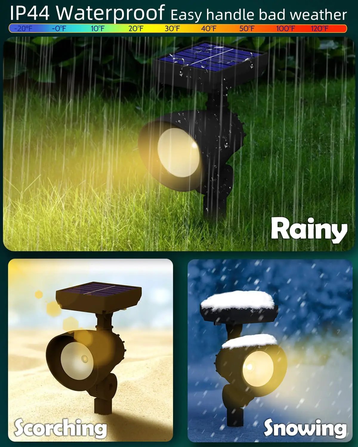 SmartYard 50 Lumen Solar Outdoor Landscape Spot Light, Black (5-Pack) by Outdoor Solar Outlet