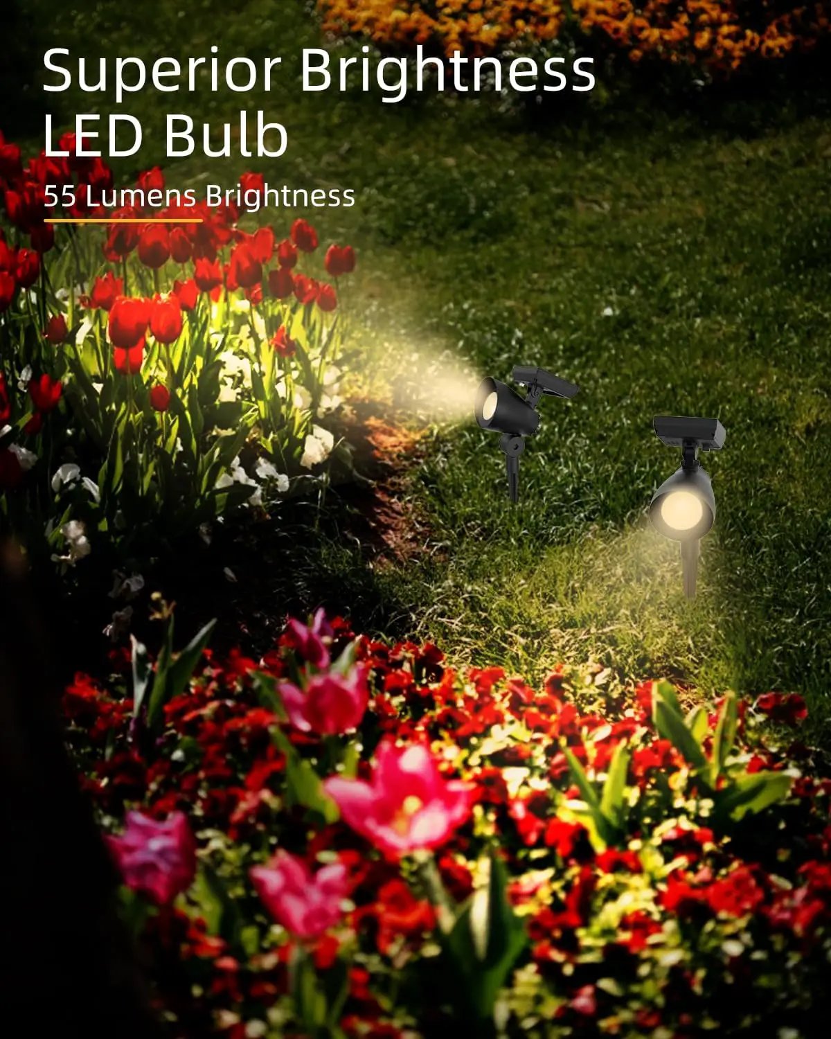 SmartYard 50 Lumen Solar Outdoor Landscape Spot Light, Black (5-Pack) by Outdoor Solar Outlet