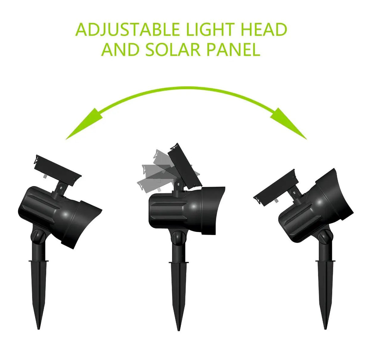 SmartYard 50 Lumen Solar Outdoor Landscape Spot Light, Black (5-Pack) by Outdoor Solar Outlet