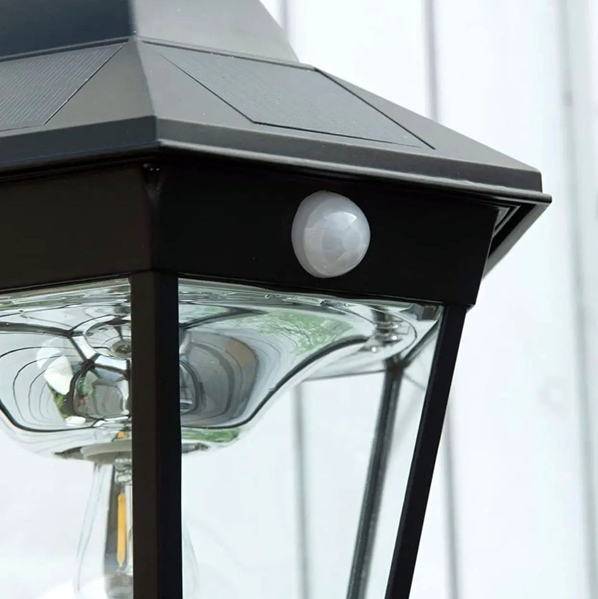 SmartYard 77" Solar Lamp Post Light, Waterproof Aluminum And Glass Outdoor Vintage Post Lamp by Outdoor Solar Outlet