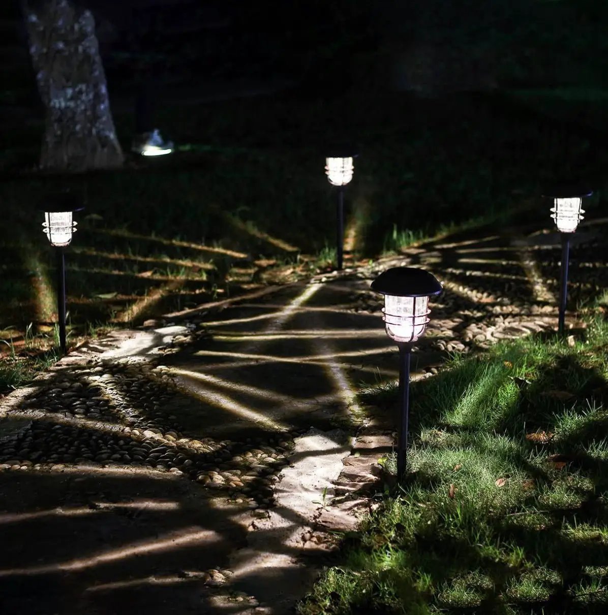 SmartYard Grill Solar LED Pathway Lights - Oil-rubbed Bronze 8 Pack-10 Lumen by Outdoor Solar Outlet