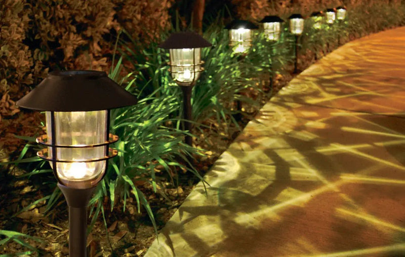 SmartYard Grill Solar LED Pathway Lights - Oil-rubbed Bronze 8 Pack-10 Lumen by Outdoor Solar Outlet