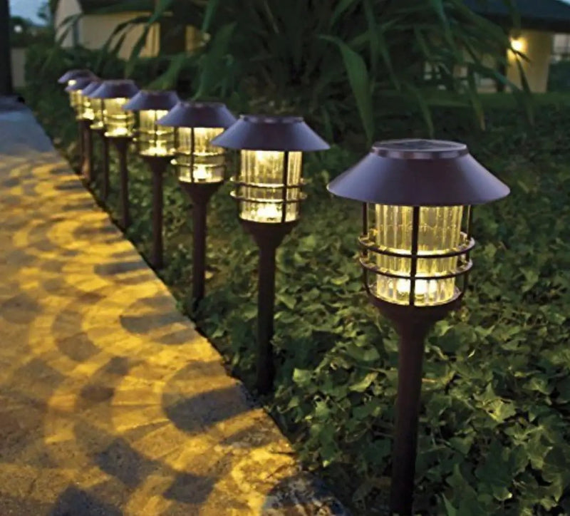 SmartYard Grill Solar LED Pathway Lights - Oil-rubbed Bronze 8 Pack-10 Lumen by Outdoor Solar Outlet