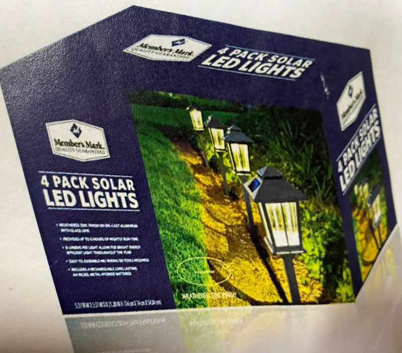 SmartYard High End- Gunmetal Solar Pathway LED Light 12-Lumens Warm White Glass And Aluminum- 8 Pack by Outdoor Solar Outlet