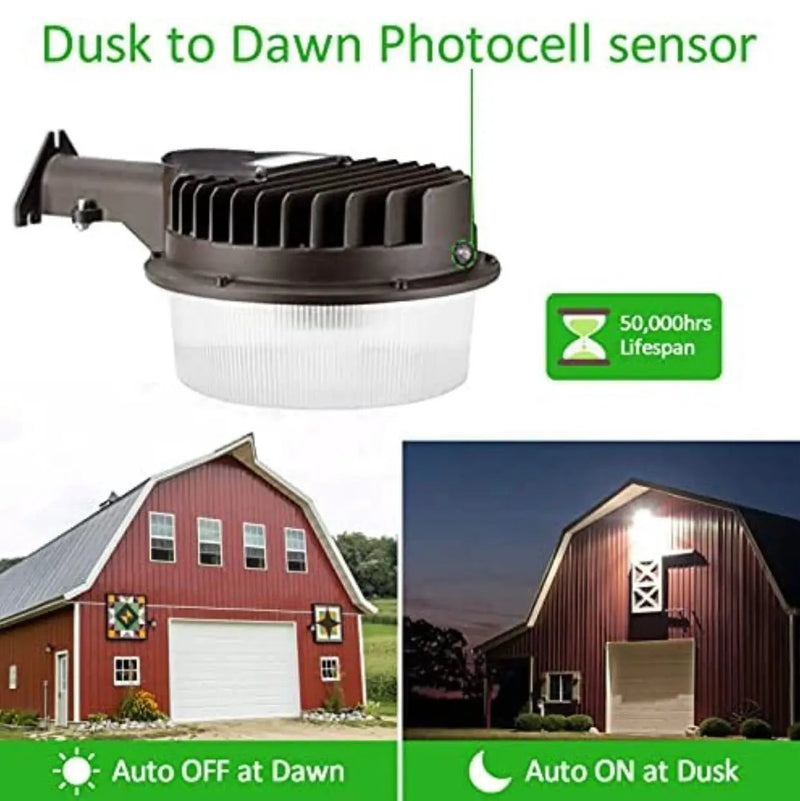 SmartYard LED Barn Light , 5000K Daylight 2000LM Dusk to Dawn LED Outdoor Yard Light with Photocell by Outdoor Solar Outlet