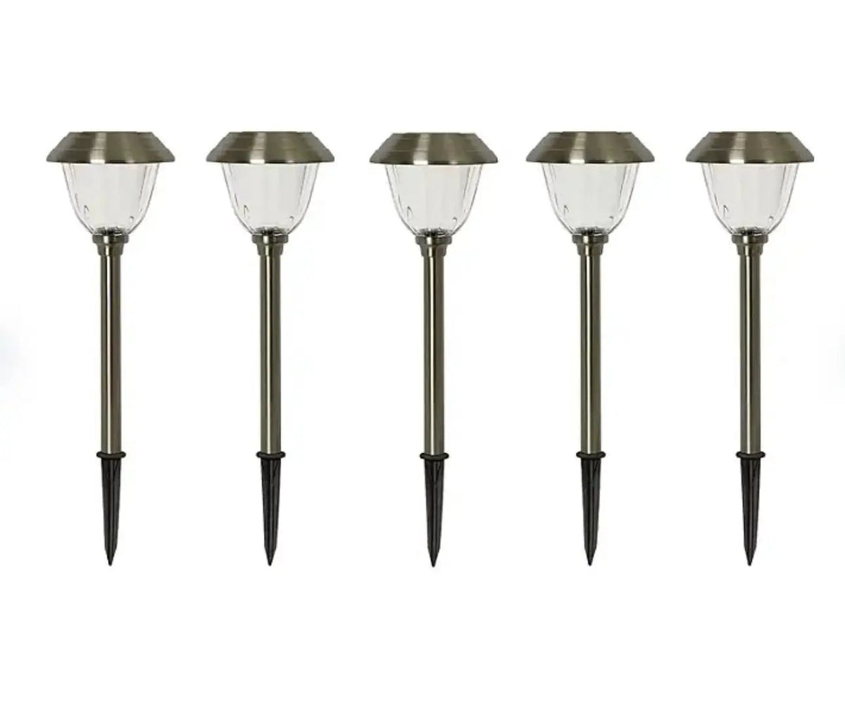 SmartYard (Member’s Mark) 5-Pack Oil-Rubbed Bronze LED Solar Path Lights by Outdoor Solar Outlet
