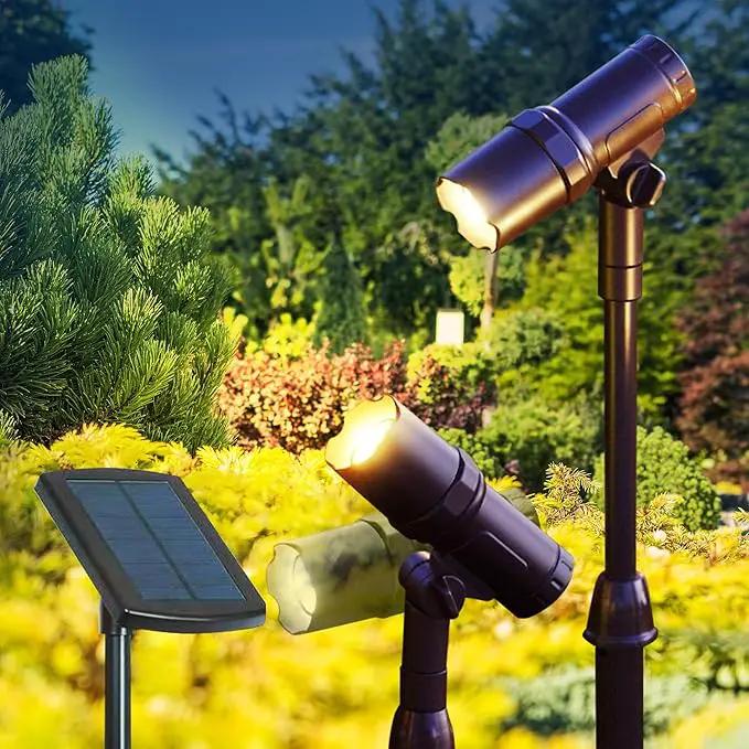 SmartYard Smart Focus 100/65 Lumen Spot Light with Remote Solar Panel, 2-pack by Outdoor Solar Outlet