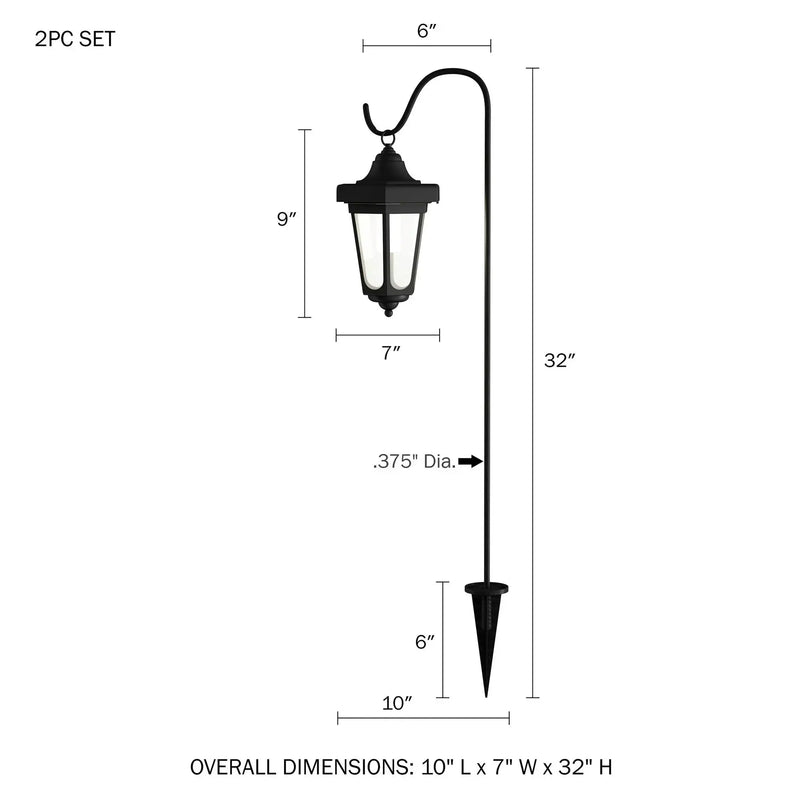 SmartYard Solar Hanging Lights Dual Use Shepherd Hook Lights Outdoor, 4 Pack by Outdoor Solar Outlet