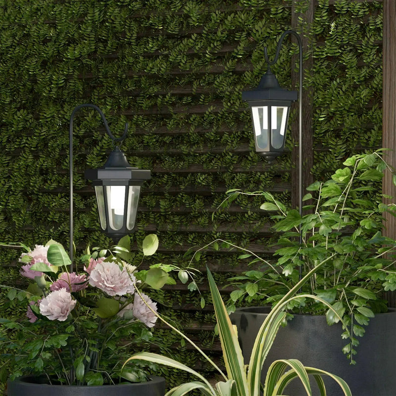 SmartYard Solar Hanging Lights Dual Use Shepherd Hook Lights Outdoor, 4 Pack by Outdoor Solar Outlet