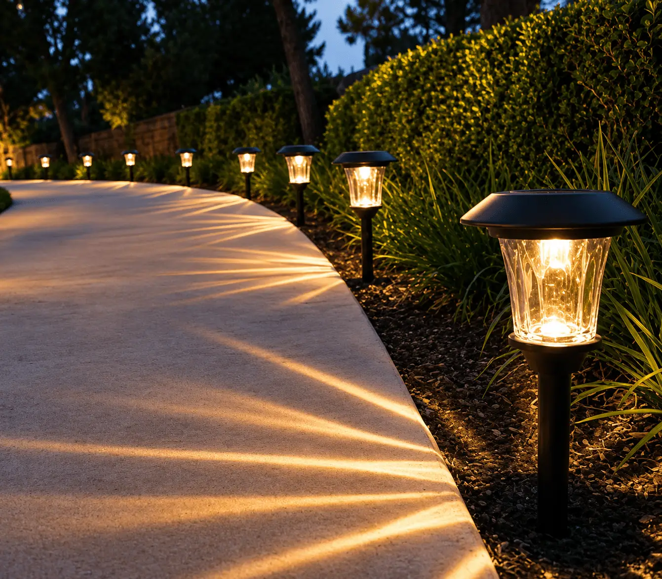 SmartYard Solar LED Large Outdoor Pathway Lights - 8 Pack- Oil Rubbed Bronze by Outdoor Solar Outlet