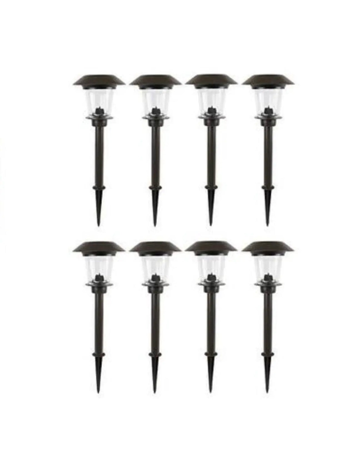 SmartYard Solar LED Large Outdoor Pathway Lights - 8 Pack- Oil Rubbed Bronze by Outdoor Solar Outlet