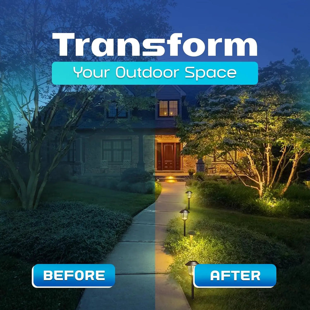 Smartyard Solar LED Large Pathway Lights 10 Lumen - 6 Pack by Outdoor Solar Outlet