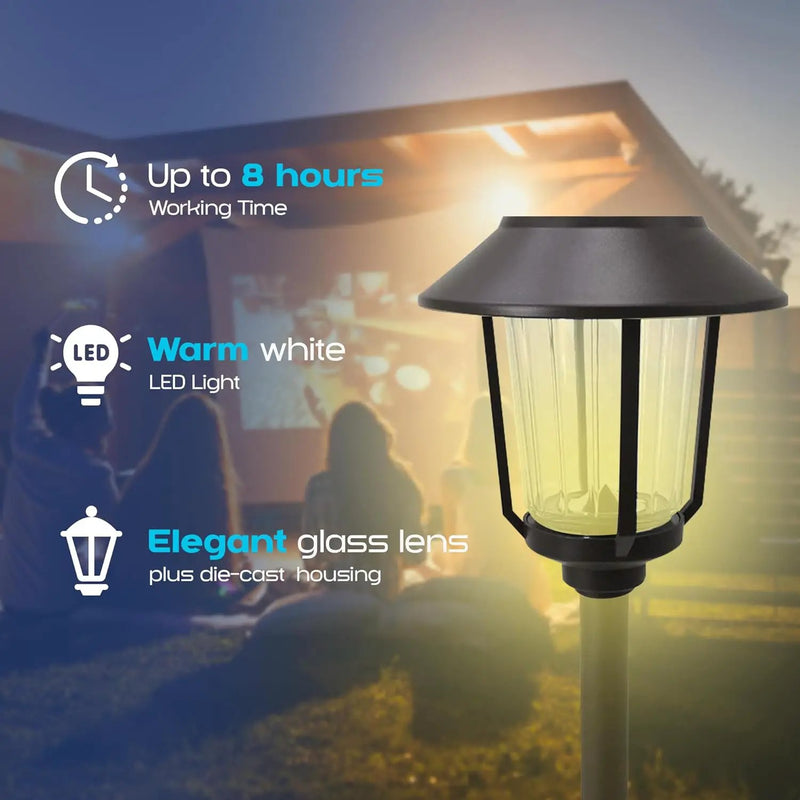 Smartyard Solar LED Large Pathway Lights 10 Lumen - 6 Pack by Outdoor Solar Outlet