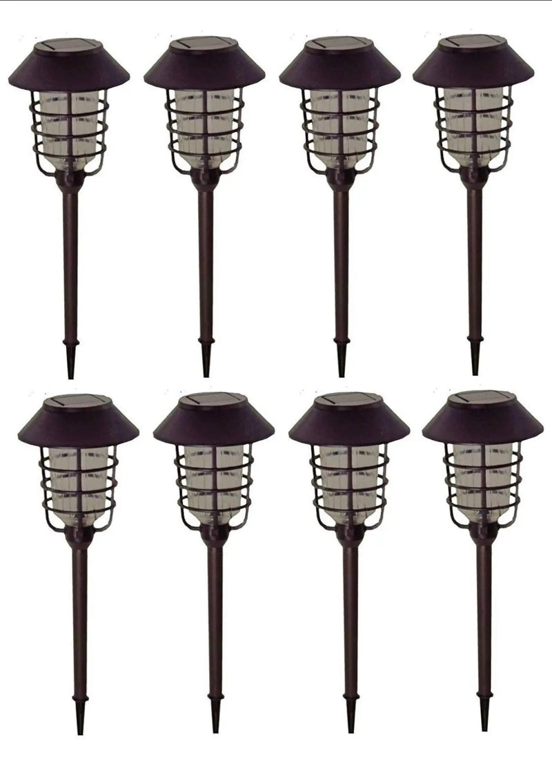 Smartyard Solar LED Large Pathway Lights Oil Rubbed Bronze 8-Pk by Outdoor Solar Outlet