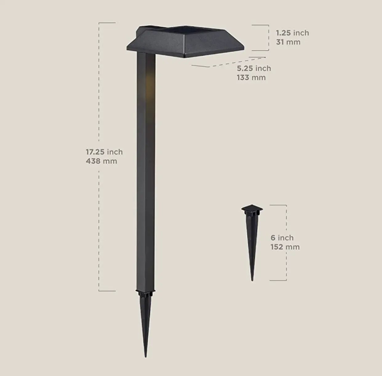 SmartYard Solar LED Pathway Lights 30 Lumen Modern Down Light , 6-Pack by Outdoor Solar Outlet