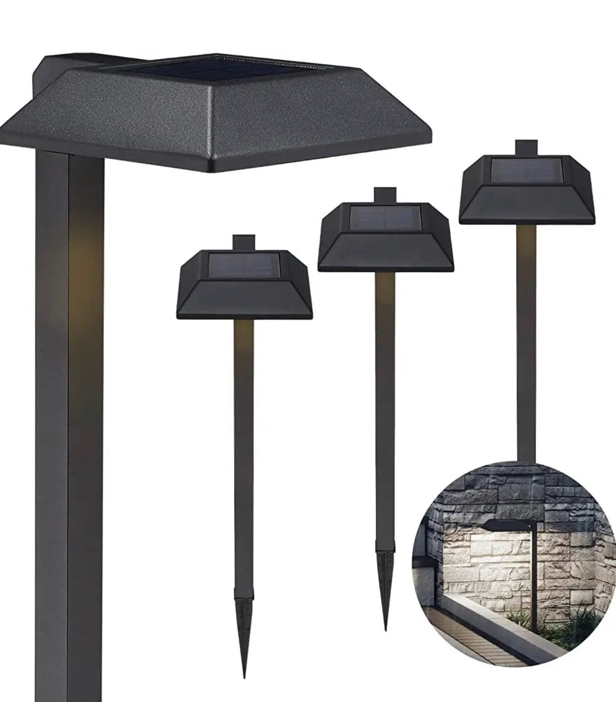 SmartYard Solar LED Pathway Lights 30 Lumen Modern Down Light , 6-Pack by Outdoor Solar Outlet